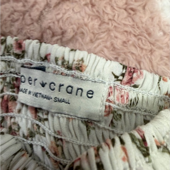 Paper Crane Floral Smocked Blouse - Pink and White - Picture 3 of 3